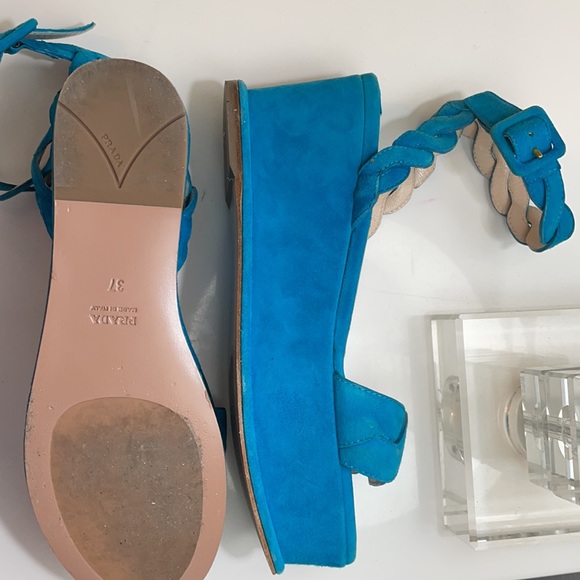 Teal Prada Platforms - Picture 3 of 3